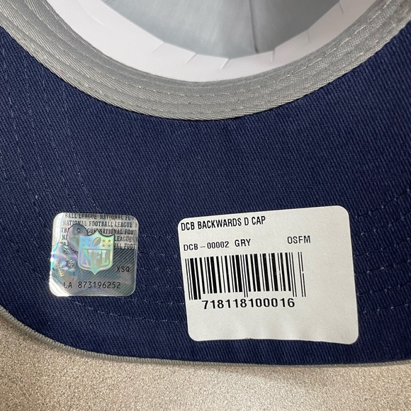 True Brvnd Reversed D Dallas Cowboys Star SnapBack Gray Hat Cap - Picture 6 of 8